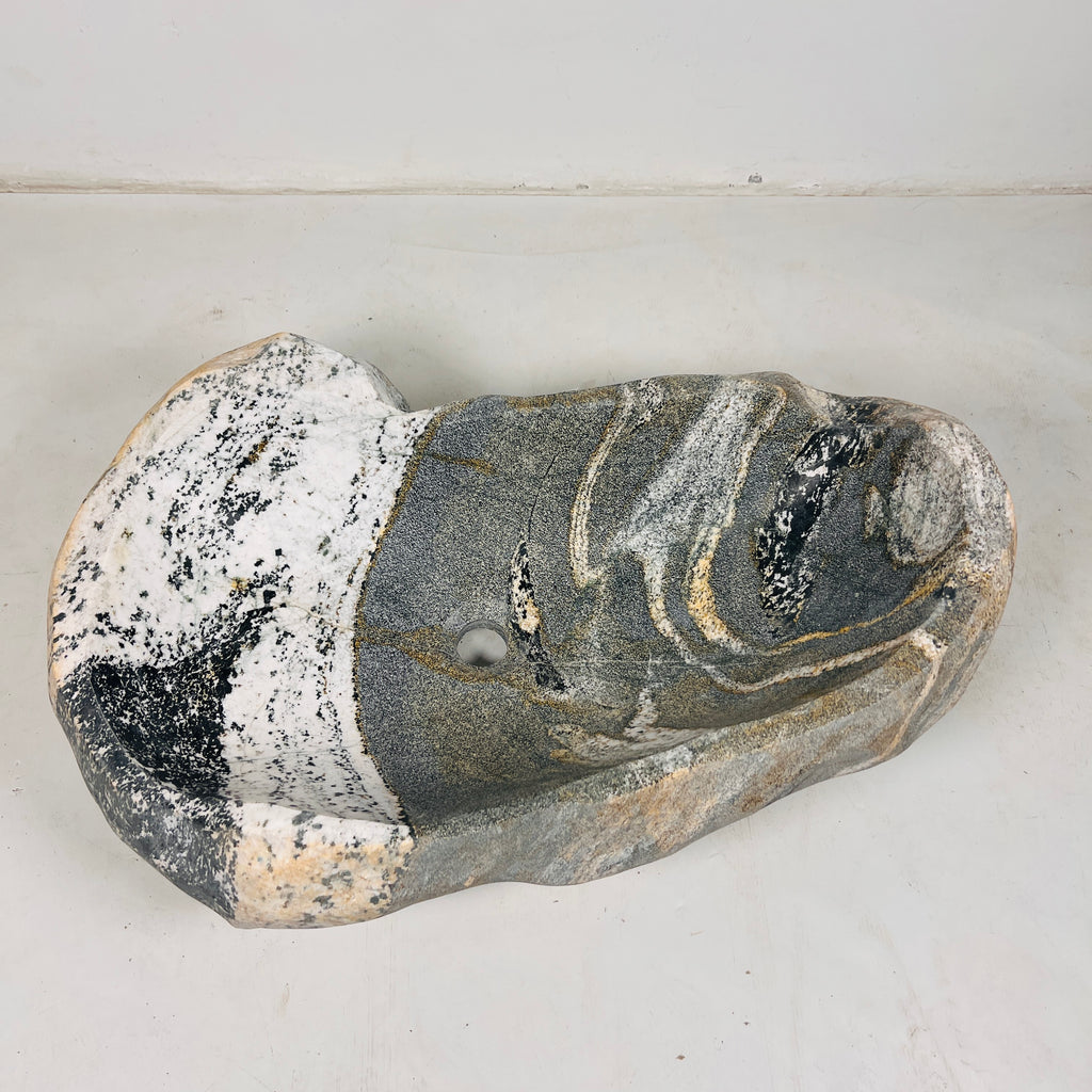 Watercarved River Stone Sink