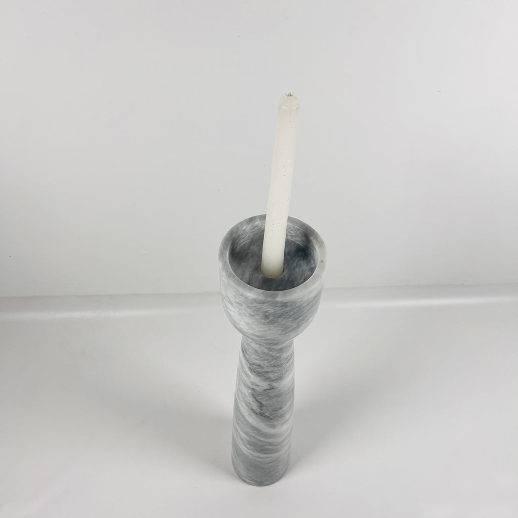 Cup Topped Marble Candle Stand (Medium)