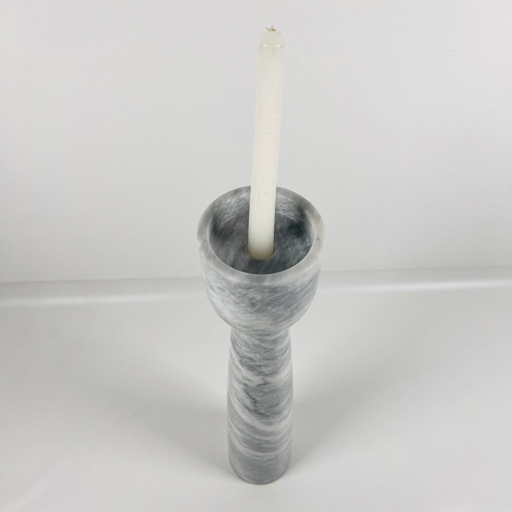 Cup Topped Marble Candle Stand (Medium)