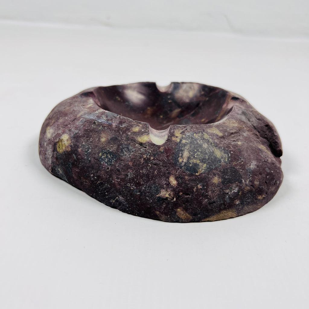 River Stone Burgundy Ash Tray