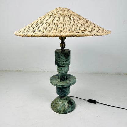 Beaded Table Lamp - Green