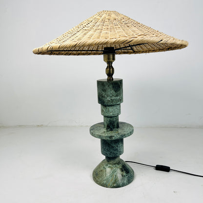 Beaded Table Lamp - Green