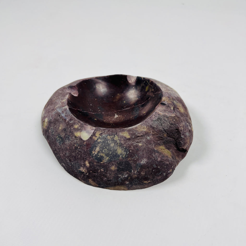 River Stone Burgundy Ash Tray