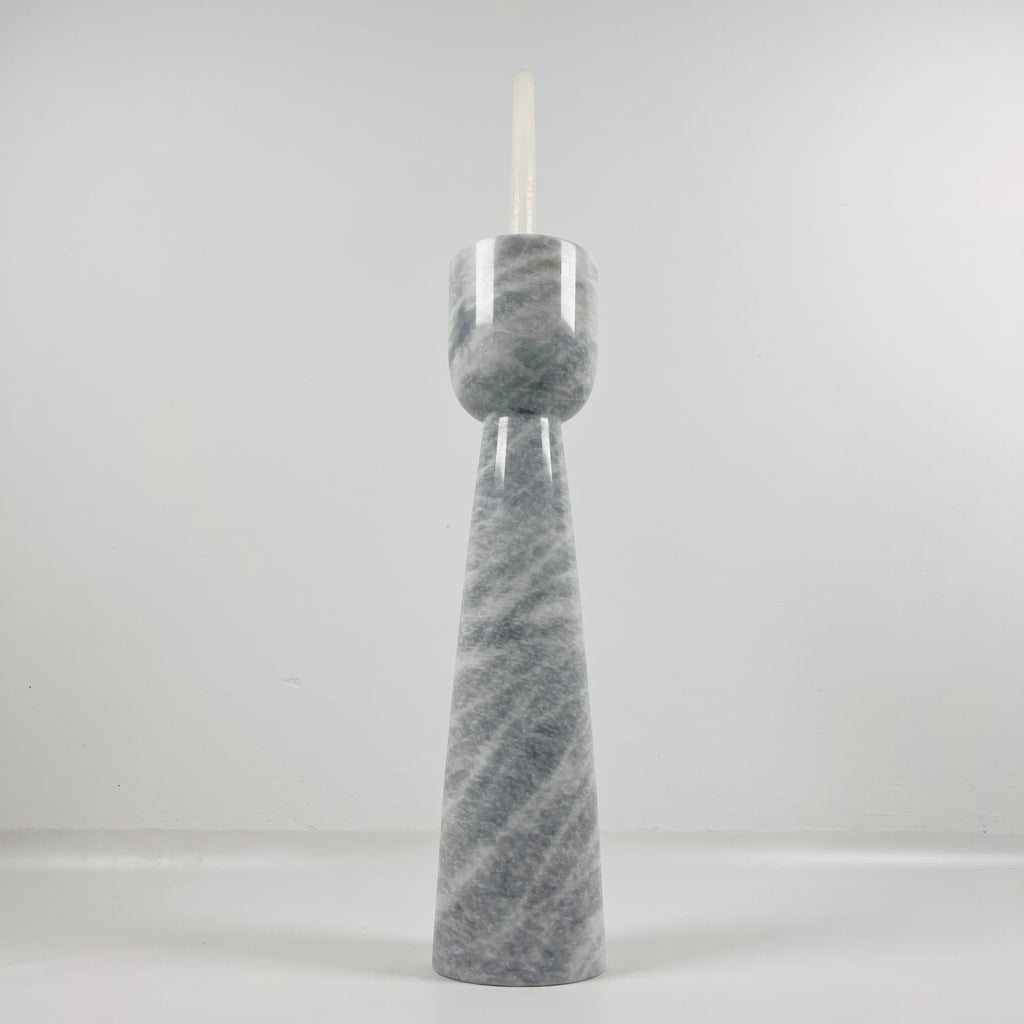 Cup Topped Marble Candle Stand (Small)