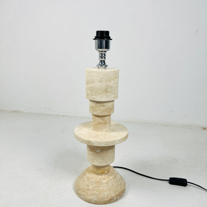 Beaded Table Lamp - Travertine