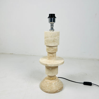 Beaded Table Lamp - Travertine