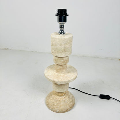 Beaded Table Lamp - Travertine
