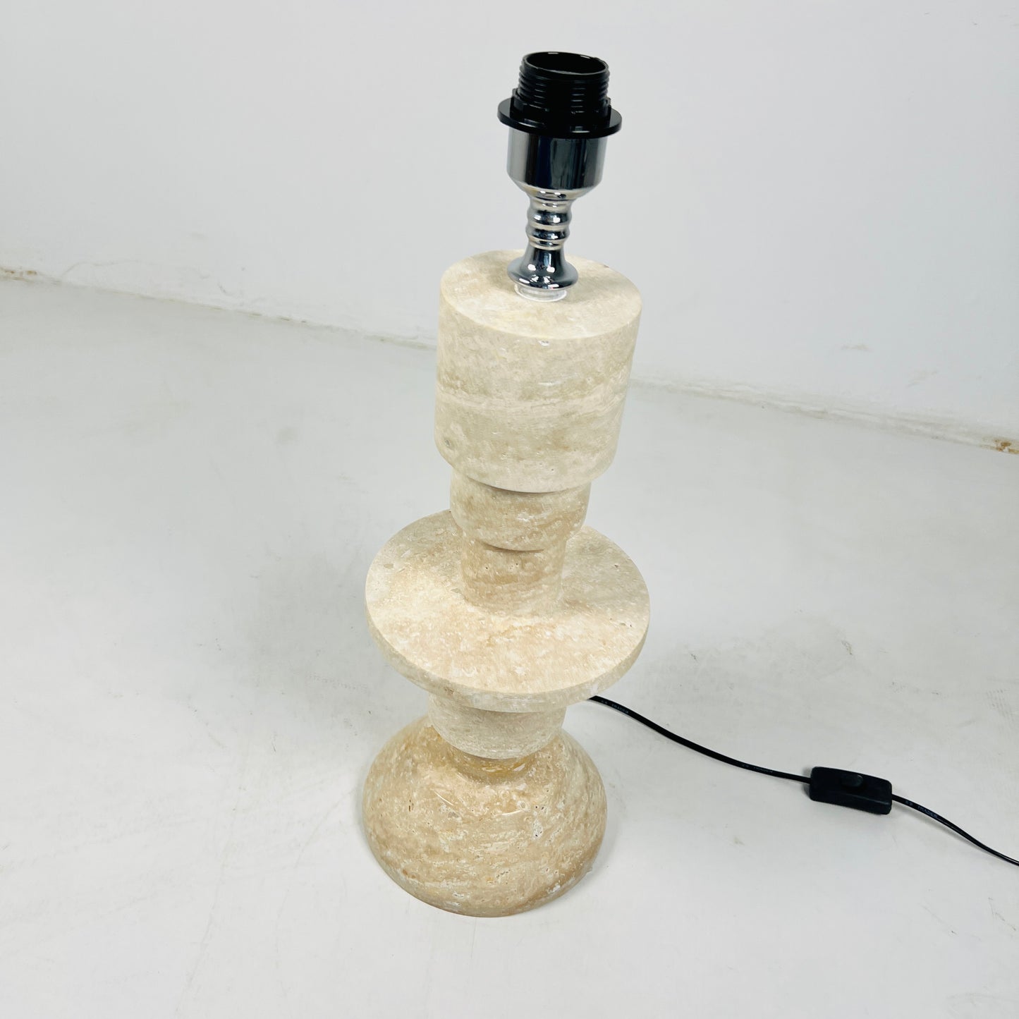 Beaded Table Lamp - Travertine