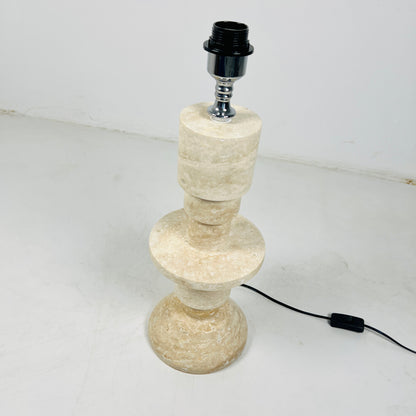 Beaded Table Lamp - Travertine