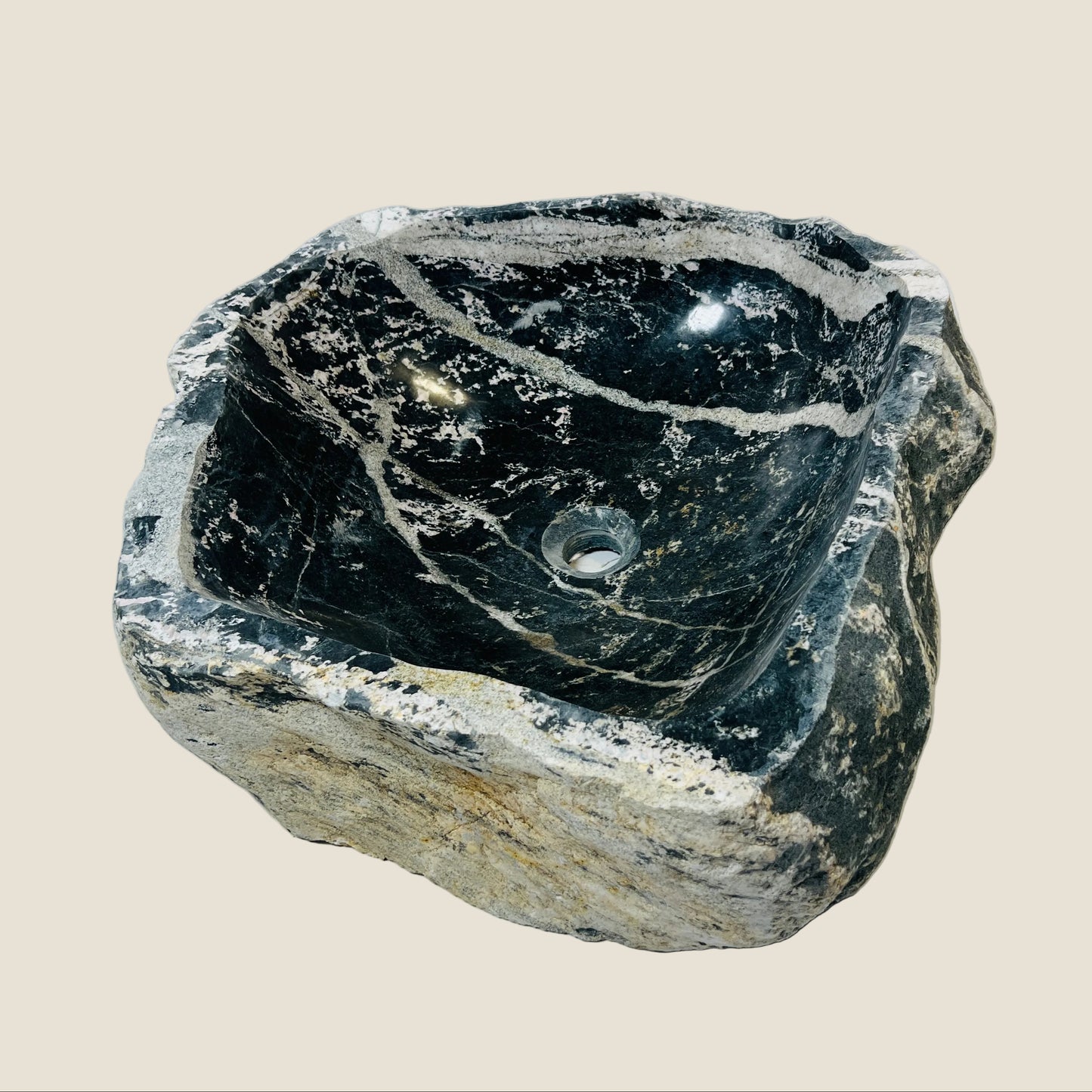 Thunder Stone Carved Sink - Riverstone