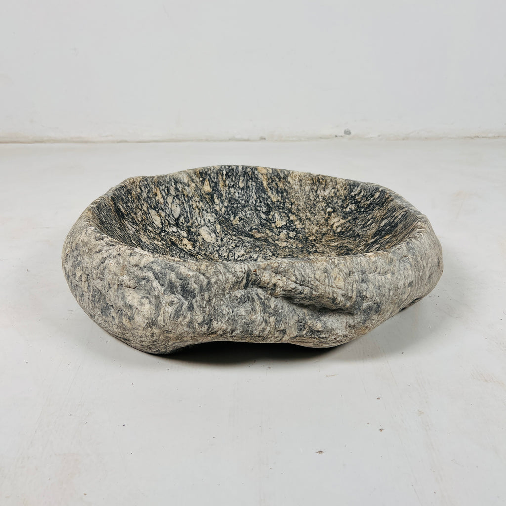 Pewter Stone Bowl