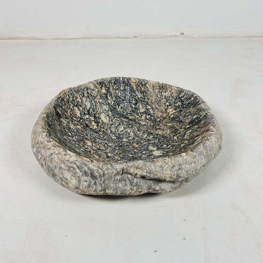 Pewter Stone Bowl