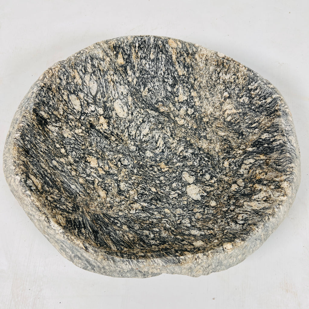 Pewter Stone Bowl