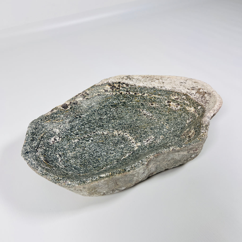 Silver Shore River Stone Bowl