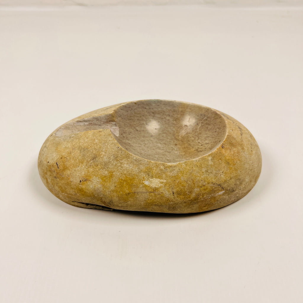 River Stone Grazed Gold Ash Tray