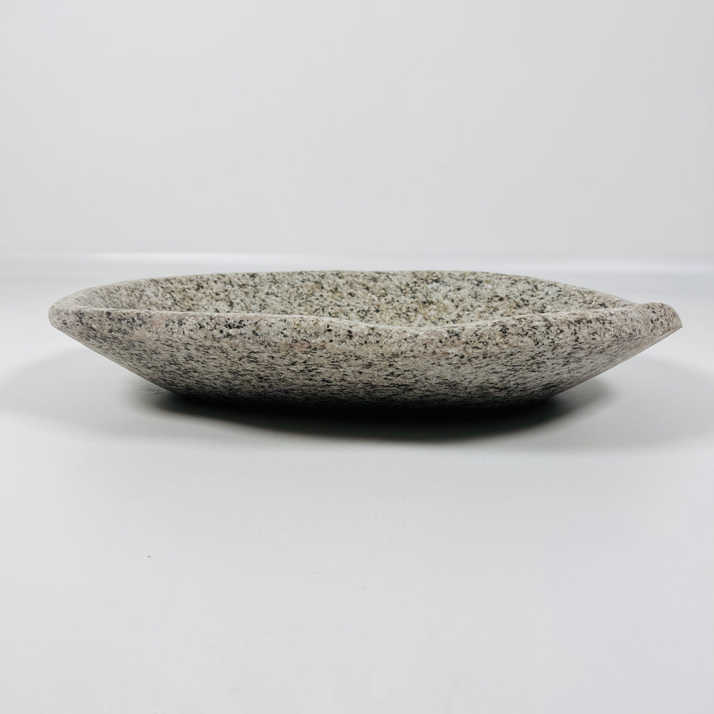 Ivory Veil River Stone Bowl