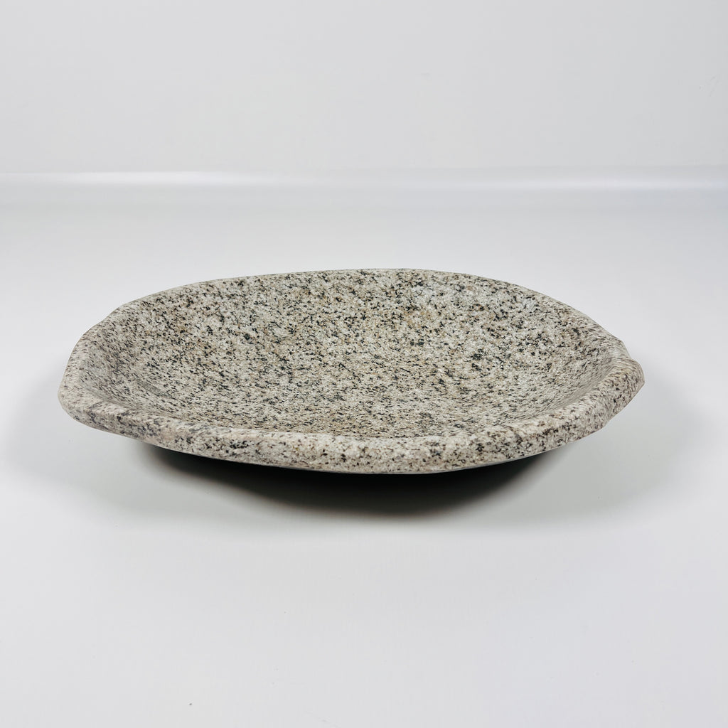 Ivory Veil River Stone Bowl