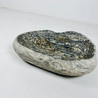 Brushed Ragged  Bowl - Riverstone