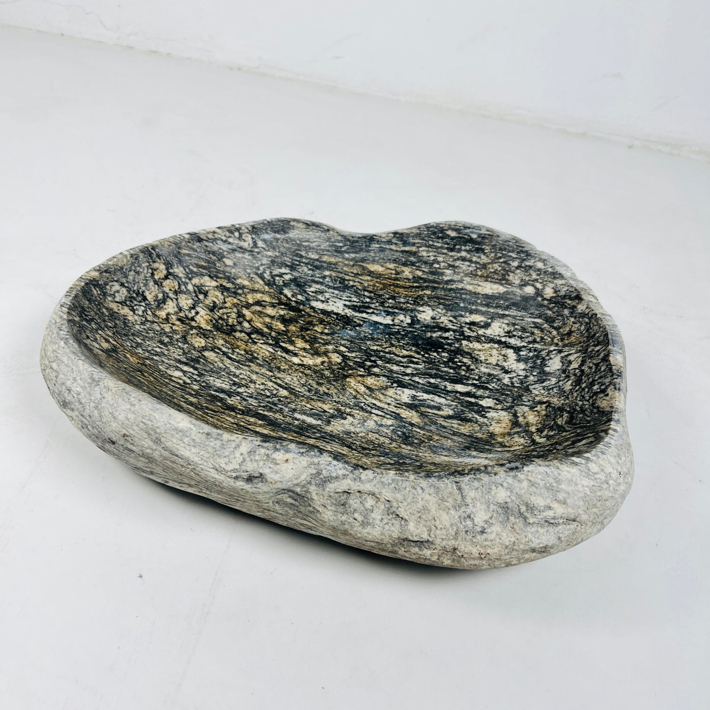 Brushed Ragged  Bowl - Riverstone