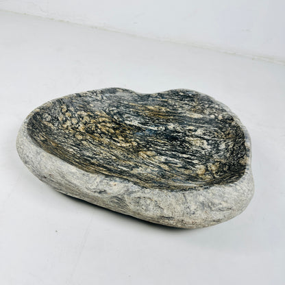 Brushed Ragged  Bowl - Riverstone