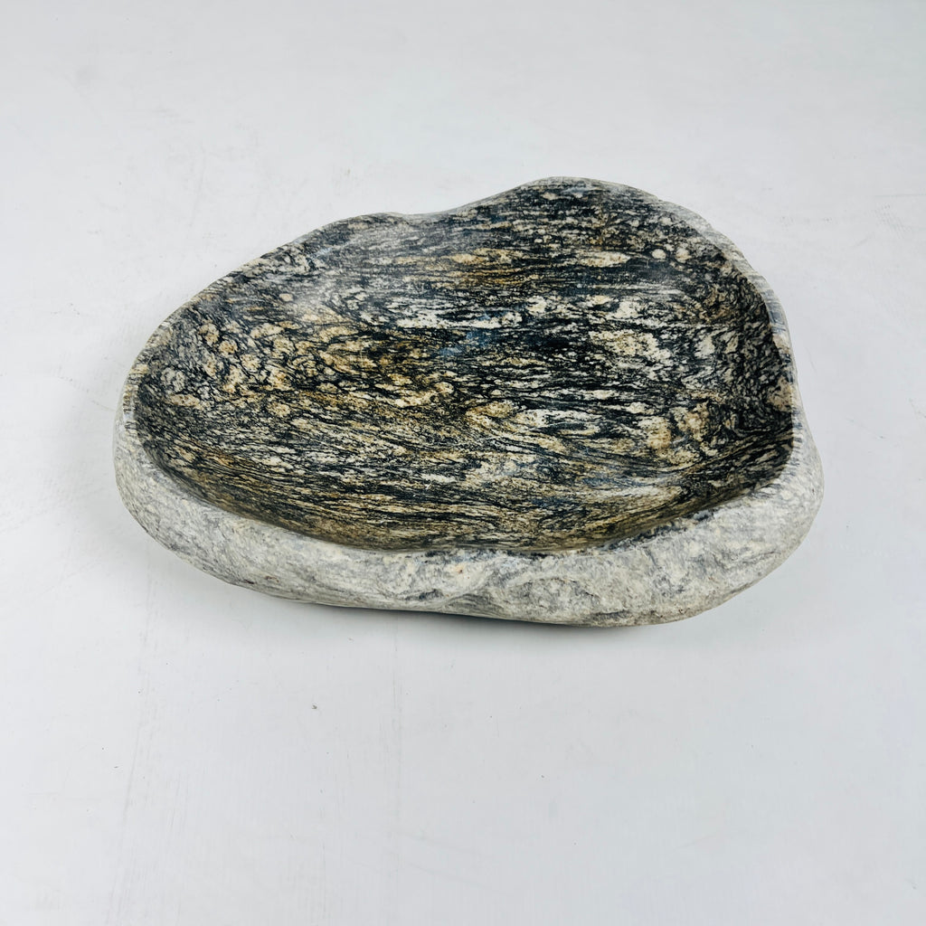 Brushed Ragged River Stone Bowl