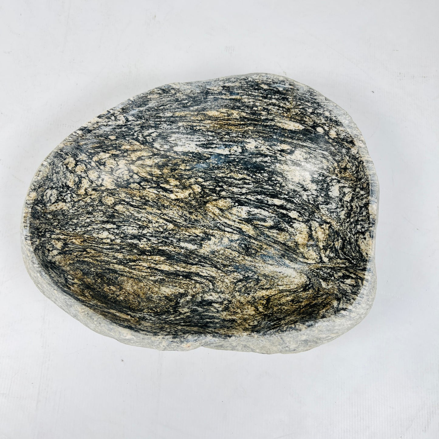 Brushed Ragged  Bowl - Riverstone