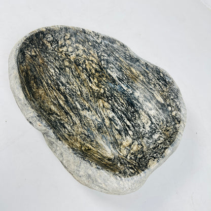 Brushed Ragged  Bowl - Riverstone