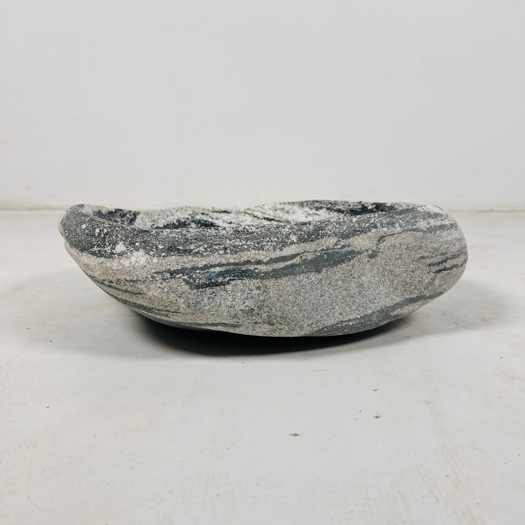 Ring Marked Stone Bowl