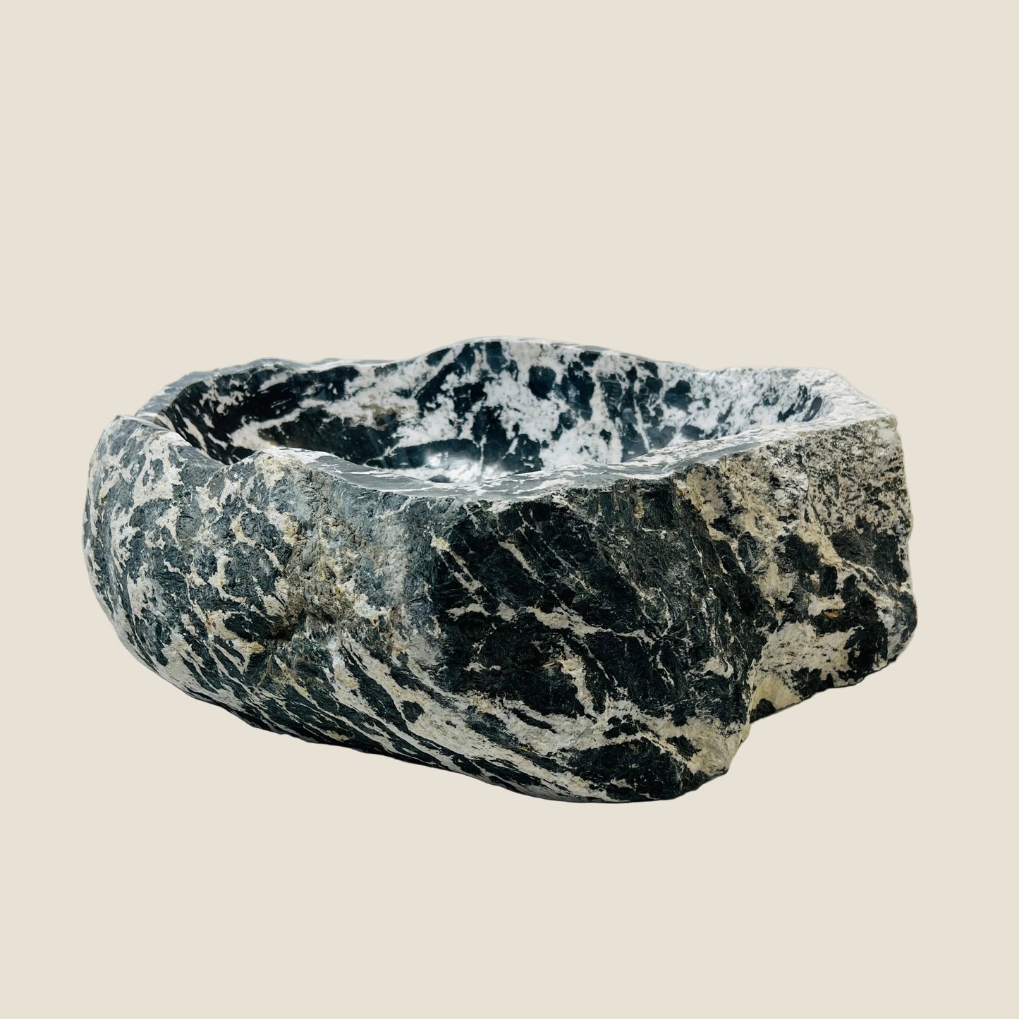 InkMottled Vessel Basin - Riverstone