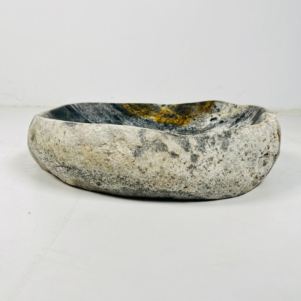 Multicolor River Stone Bowl