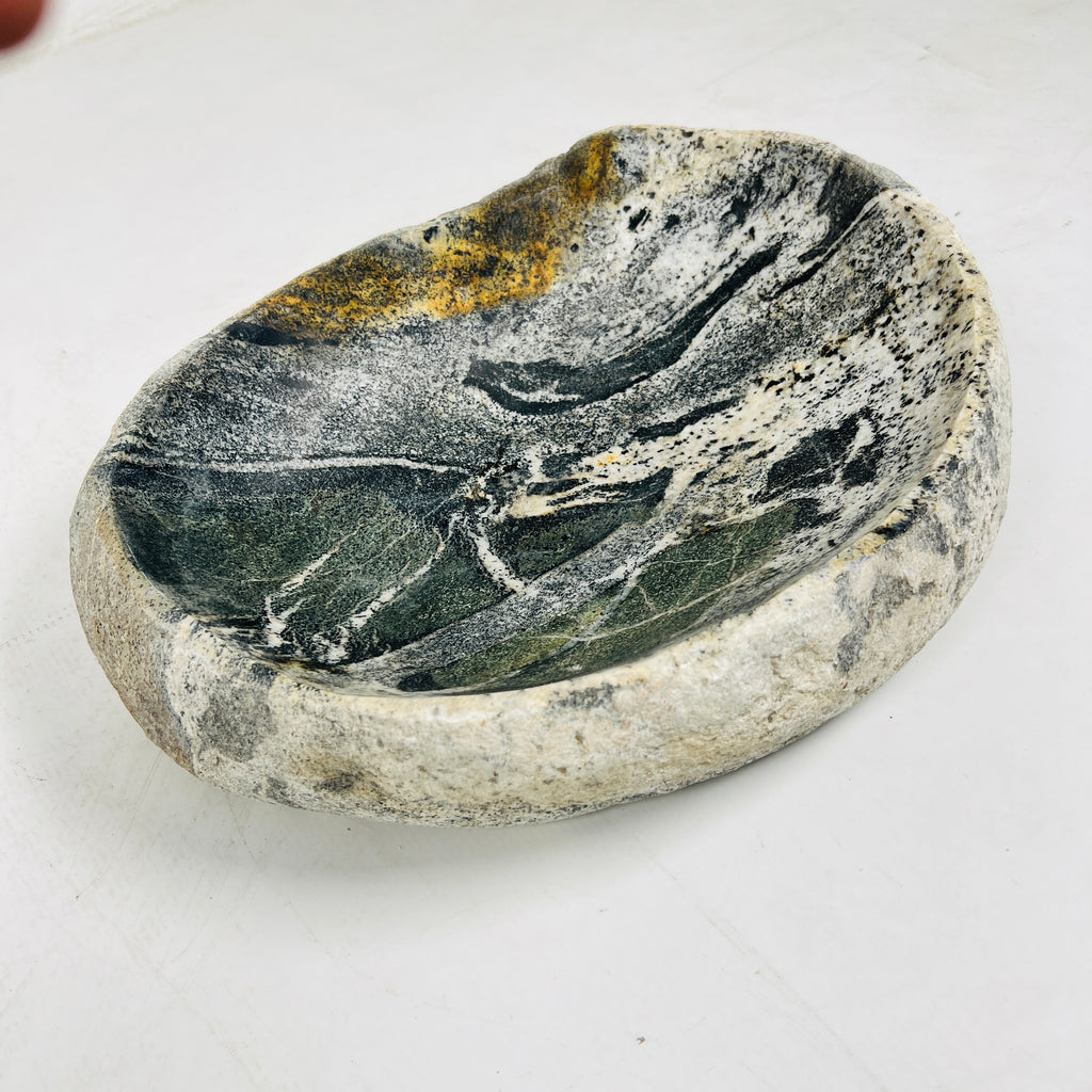 Multicolor River Stone Bowl