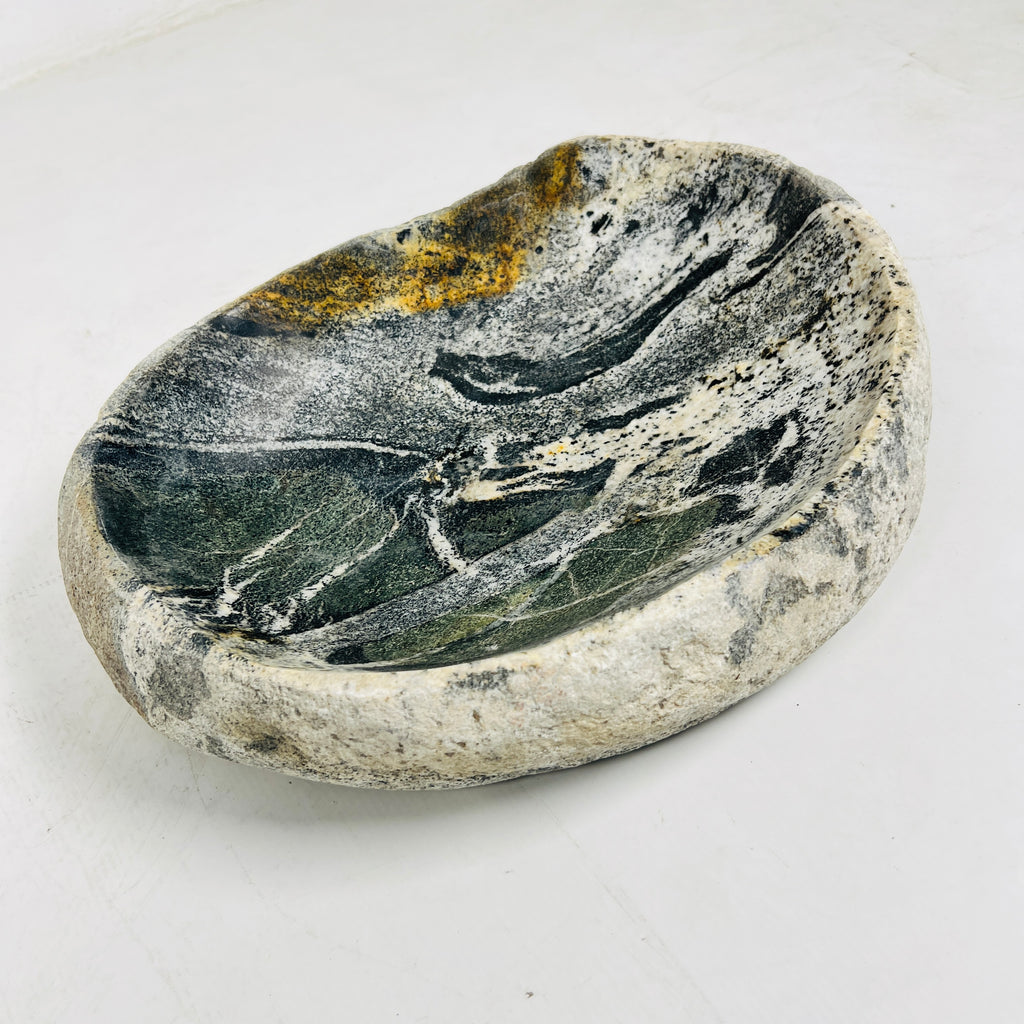 Multicolor River Stone Bowl