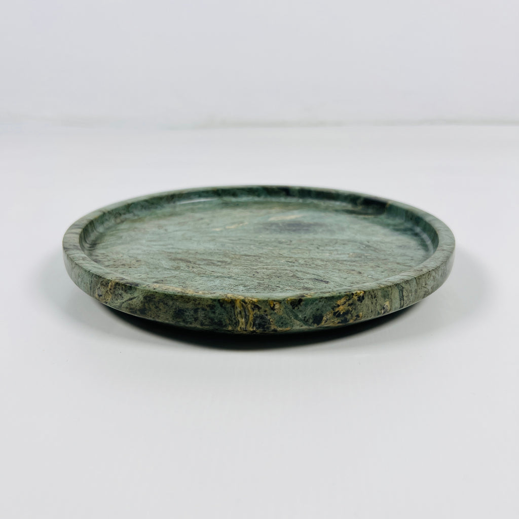 Green Wave Marble Plate