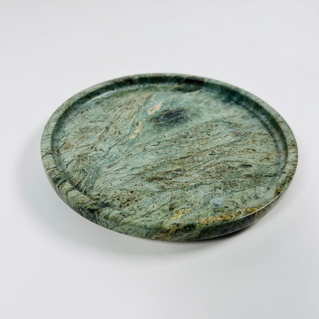 Green Wave Marble Plate