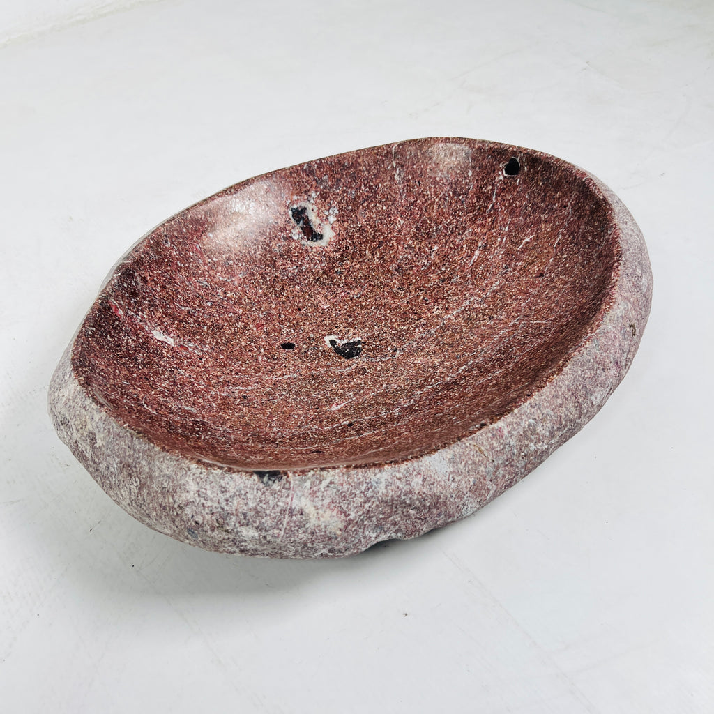 Driftwood River Stone Bowl