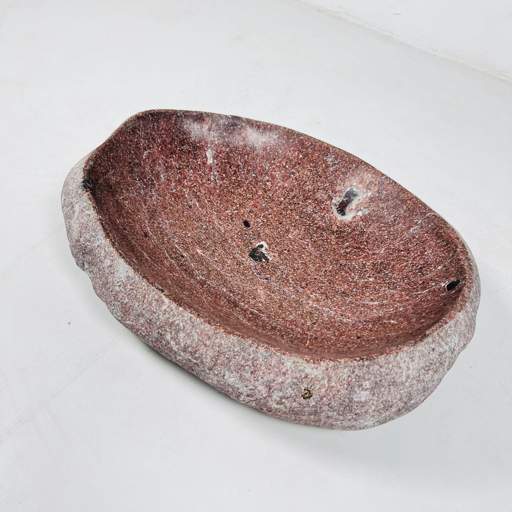 Driftwood River Stone Bowl