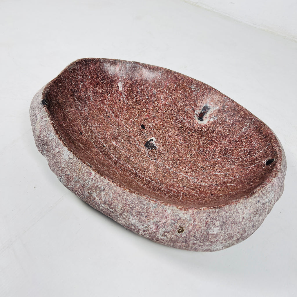 Driftwood River Stone Bowl