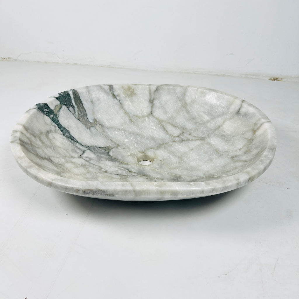 Oval Grey Marble Sink