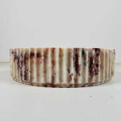 Fluted Sink - Red & White