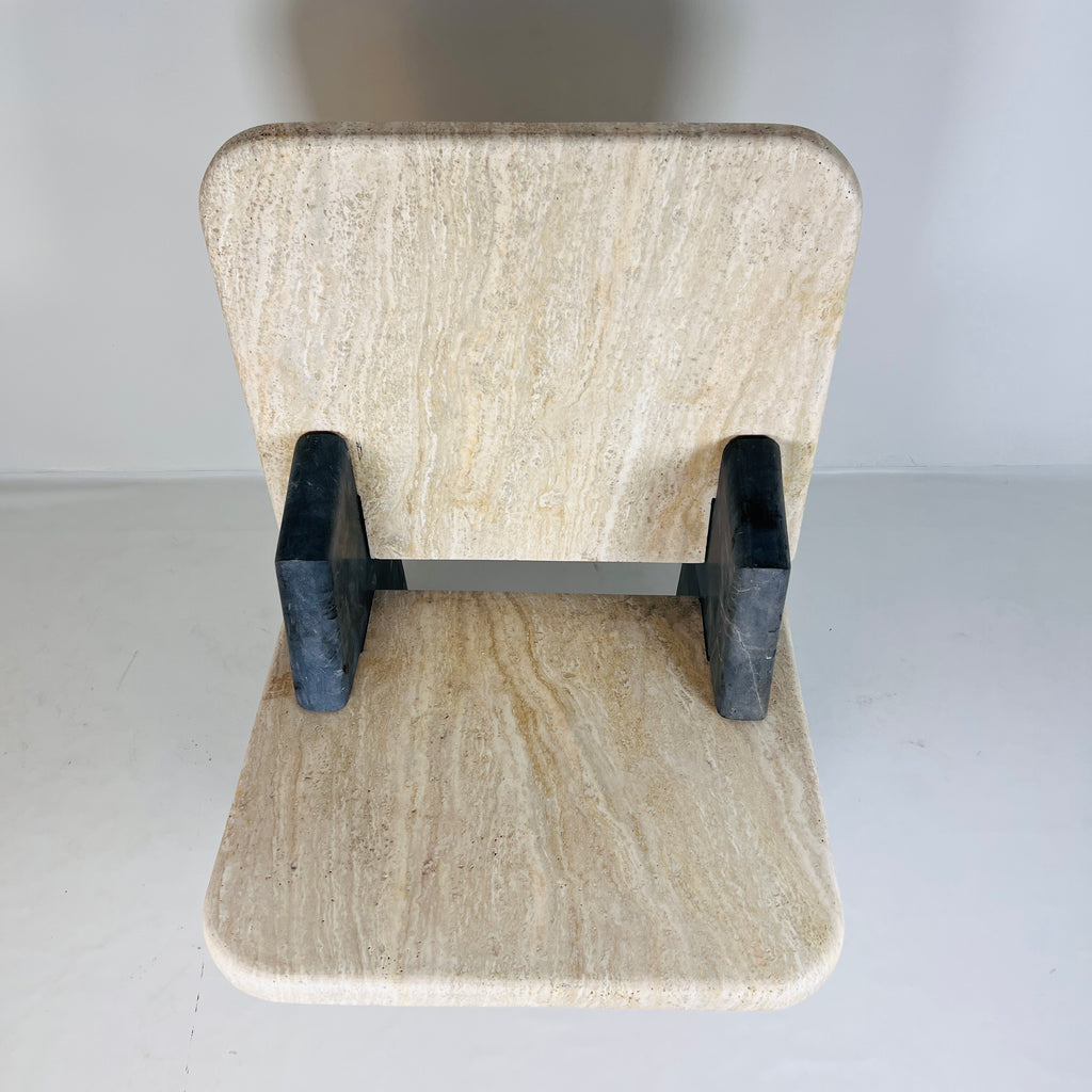 Travertine Throne Chair