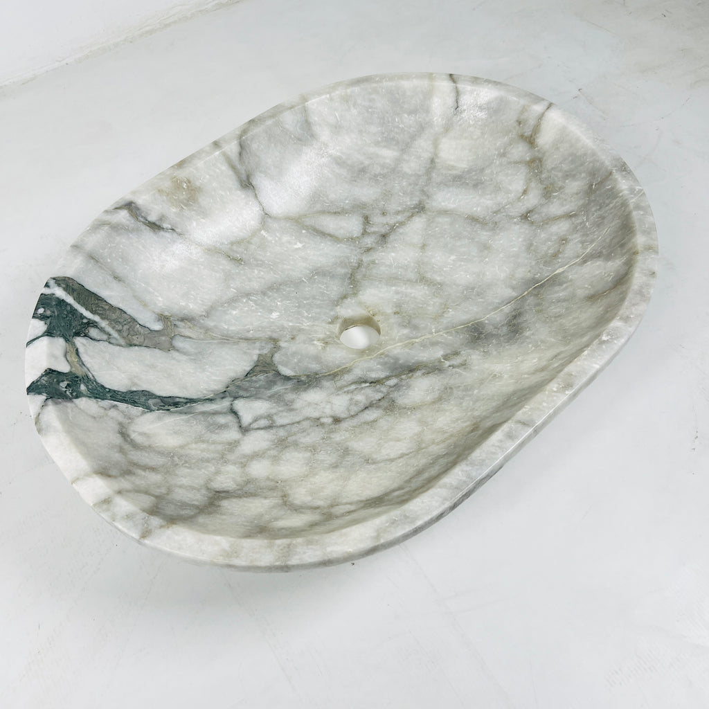 Oval Grey Marble Sink