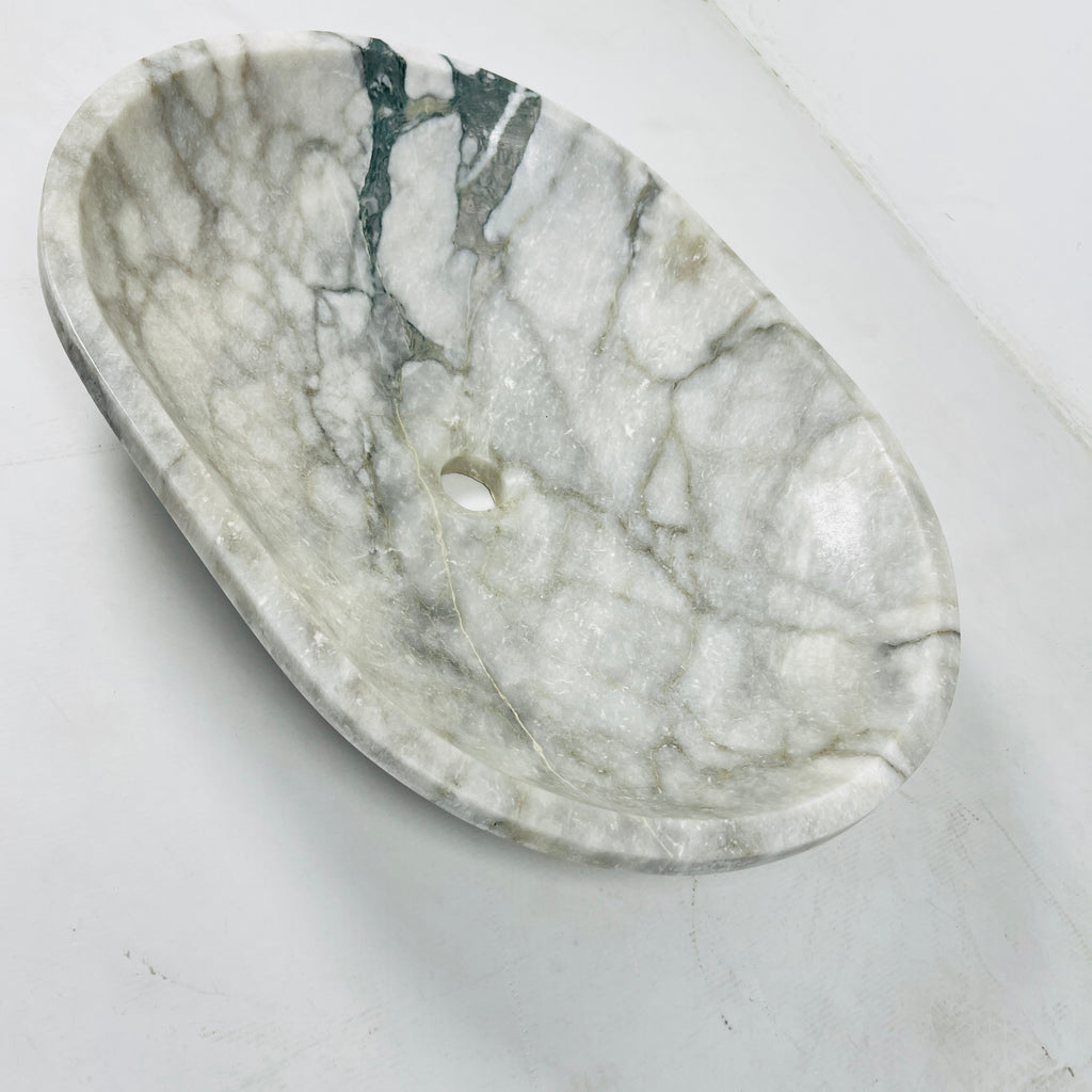 Oval Grey Marble Sink