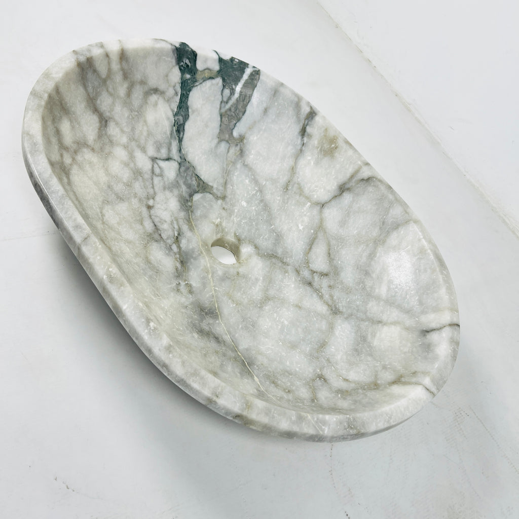 Oval Grey Marble Sink