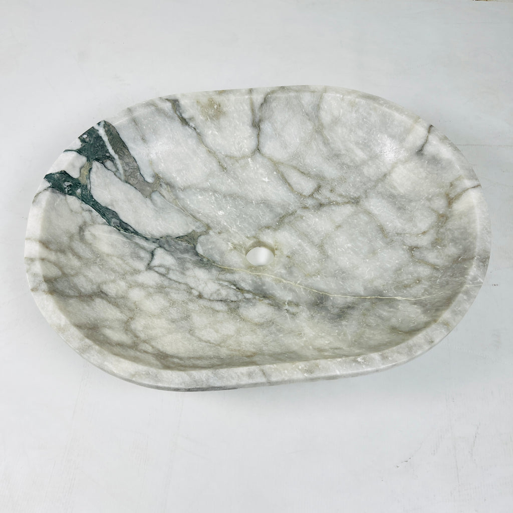 Oval Grey Marble Sink