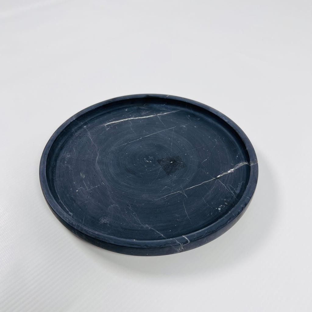 Black Galaxy Marble Plate