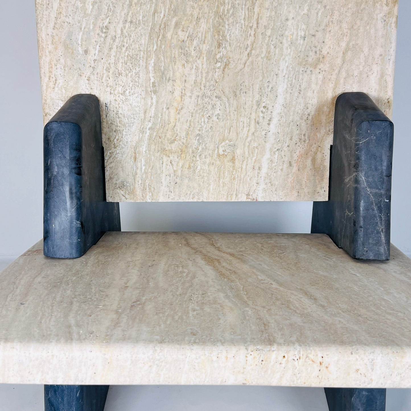 Throne Chair - Black & Beige