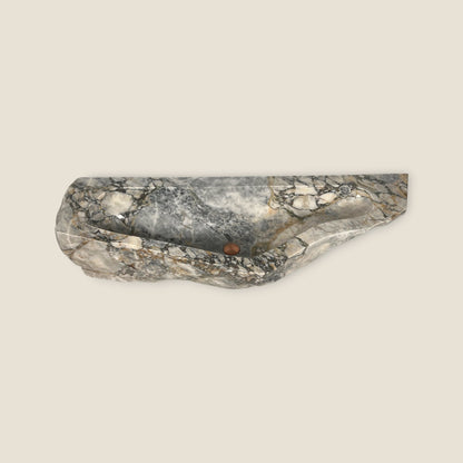Veined Raw Marble Sink - Green Commando