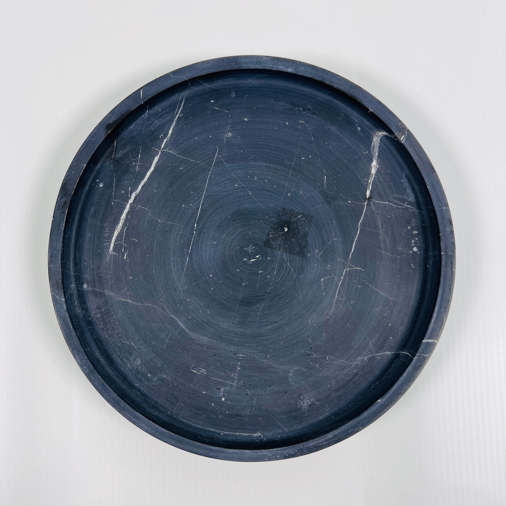 Black Galaxy Marble Plate