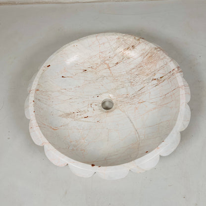 Scallop Sink - Noble White