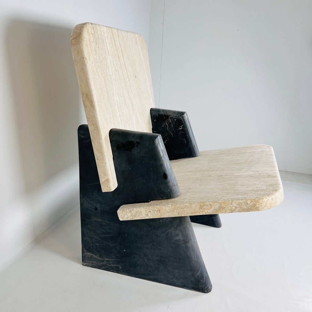 Travertine Throne Chair (CH011)